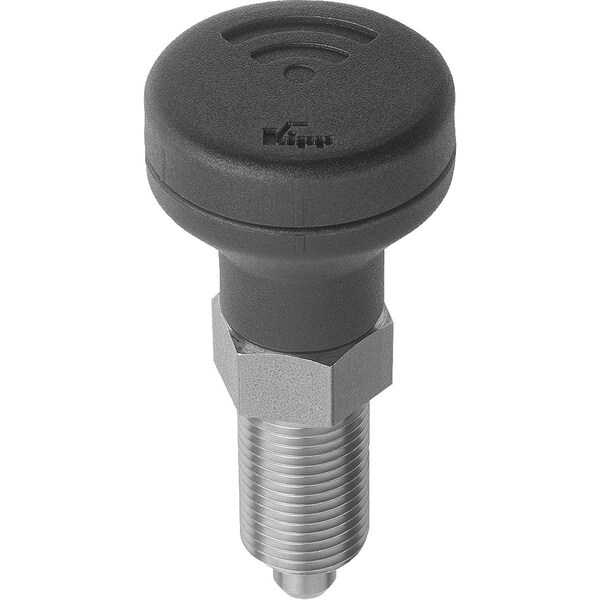 Indexing Plunger W Sensor, Size:4, M20X1, 5, D=10, Form:A Wo Locking Slot Wo Locknu, Stainless Steel